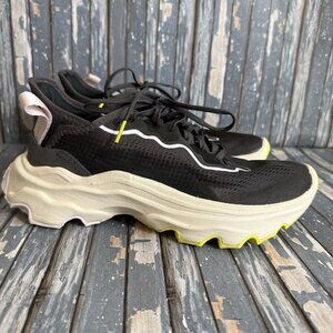 Sorel Womens Kinetic Breakthru Day Running Shoes 8 Medium NL4689-093  Black